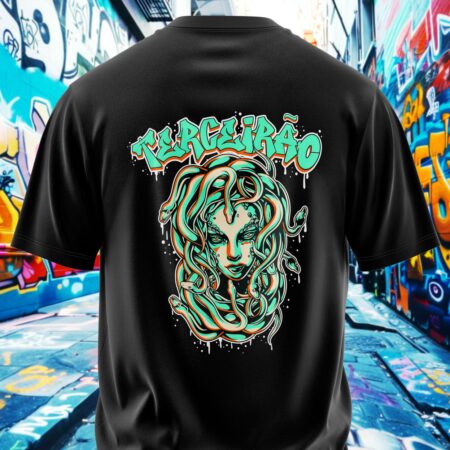 arte para camisa costa terceirao medusa modelo 26A079