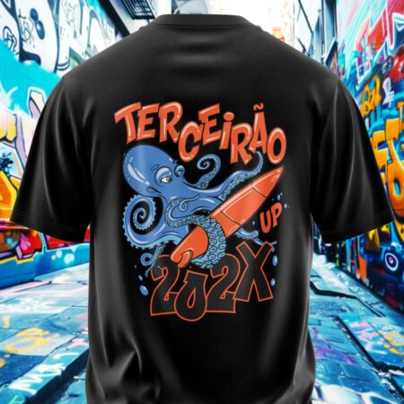 arte para camisa costa terceirao polvo modelo 26A080