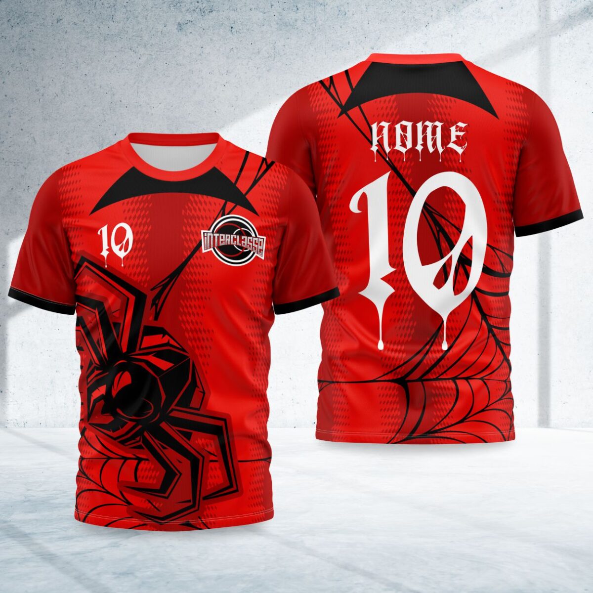 arte para camisa interclasse Aranha modelo 26B049