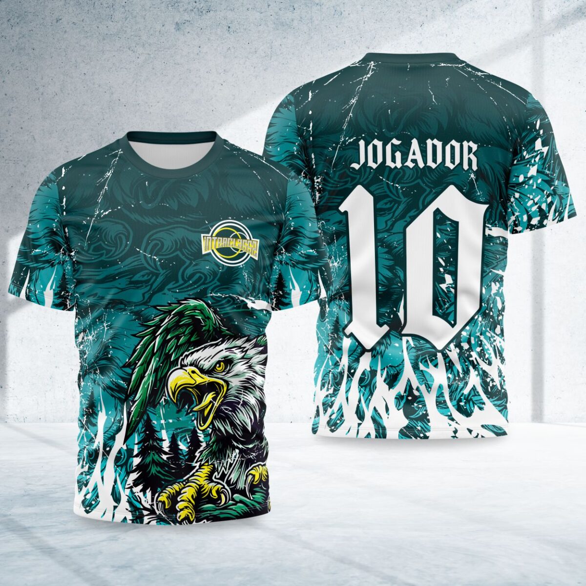 arte para camisa interclasse aguia verde modelo 26B016