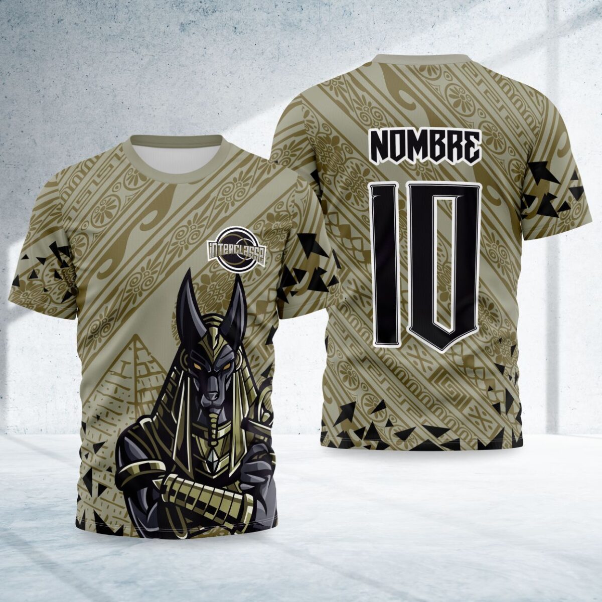 arte para camisa interclasse anubis egito antigo modelo 26B002