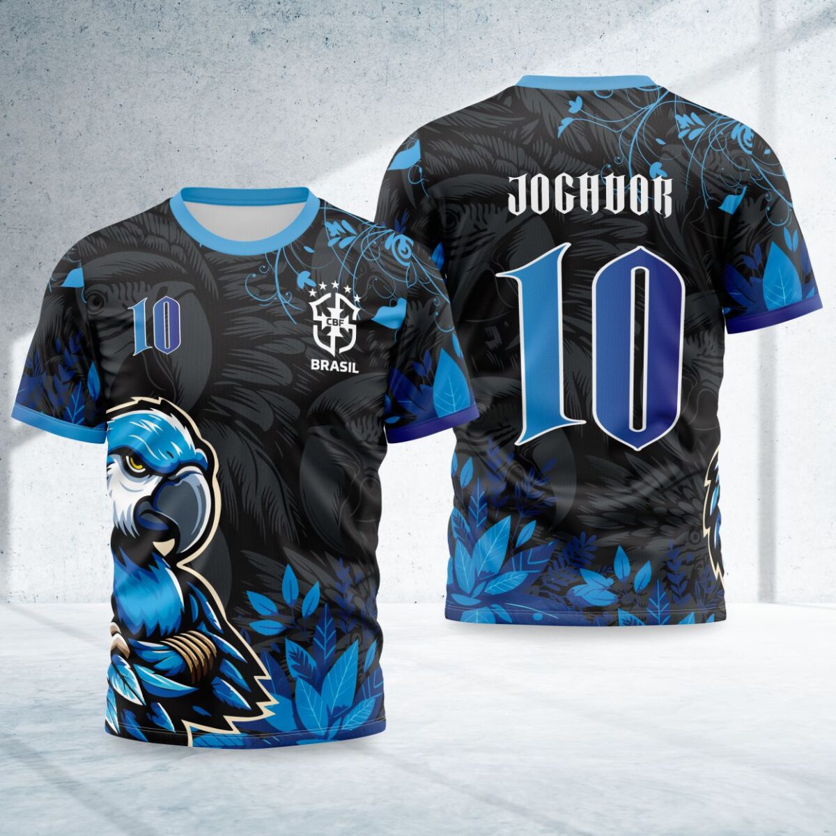arte para camisa interclasse arara azul selecao brasileira modelo 26B050