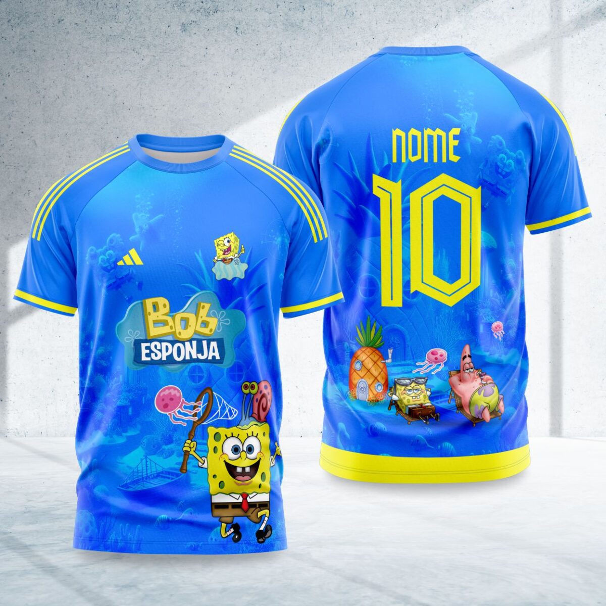 arte para camisa interclasse bob esponja modelo 26A041