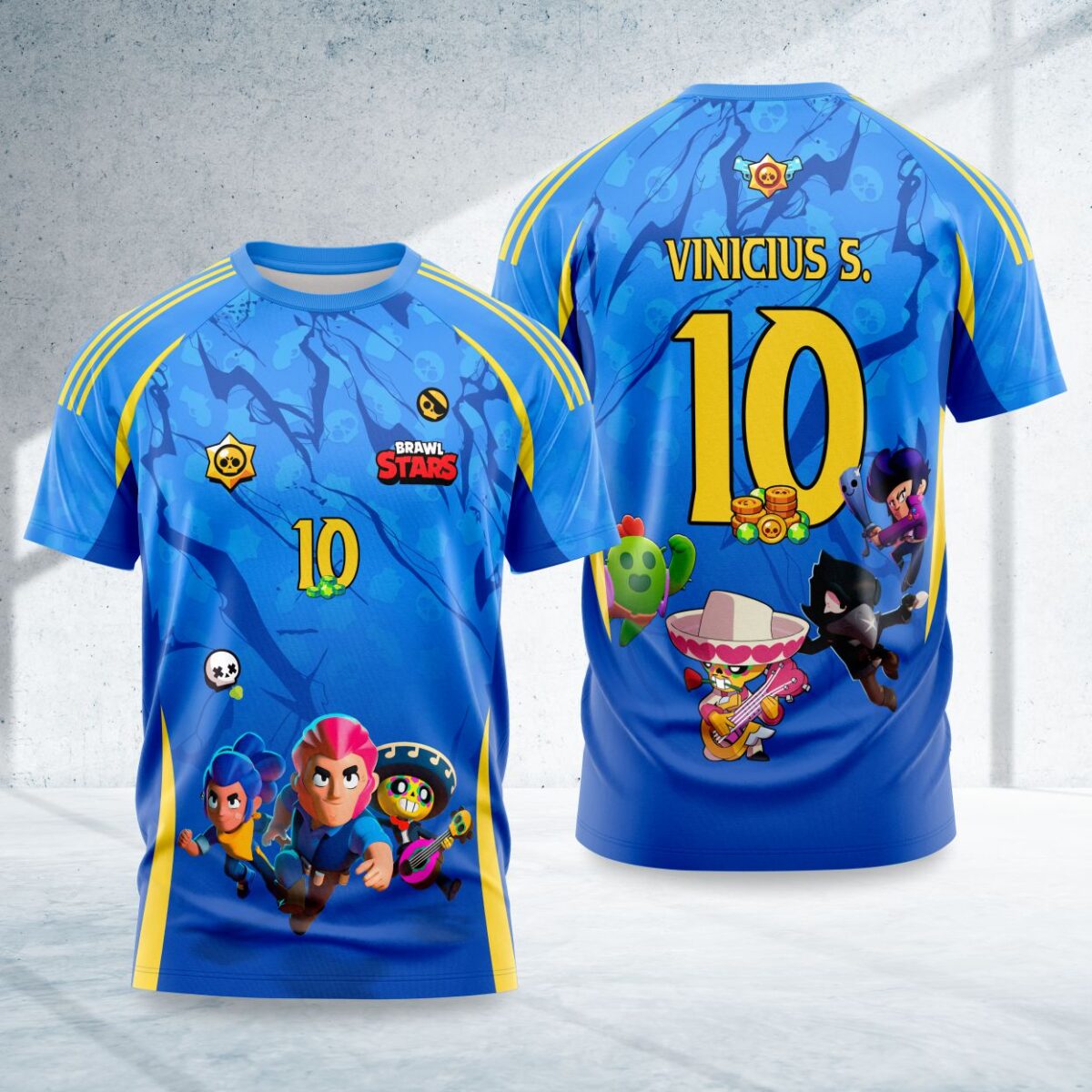 arte para camisa interclasse brawl stars modelo 26A063