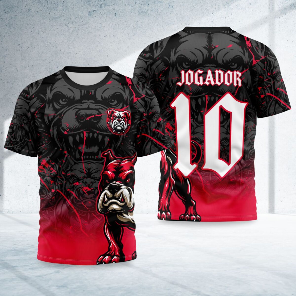 arte para camisa interclasse bull dog modelo 26B026