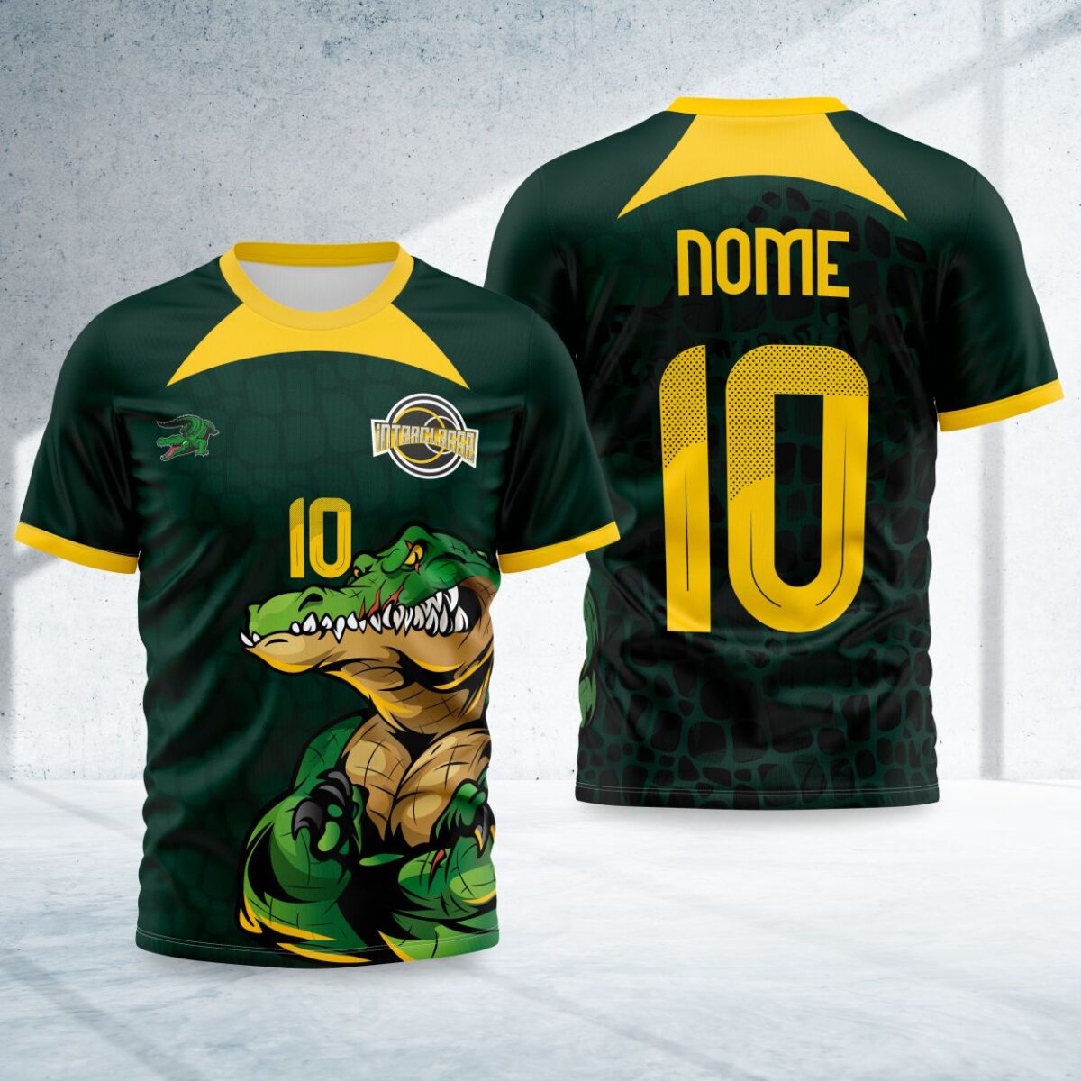 arte para camisa interclasse crocodilo modelo 26B058