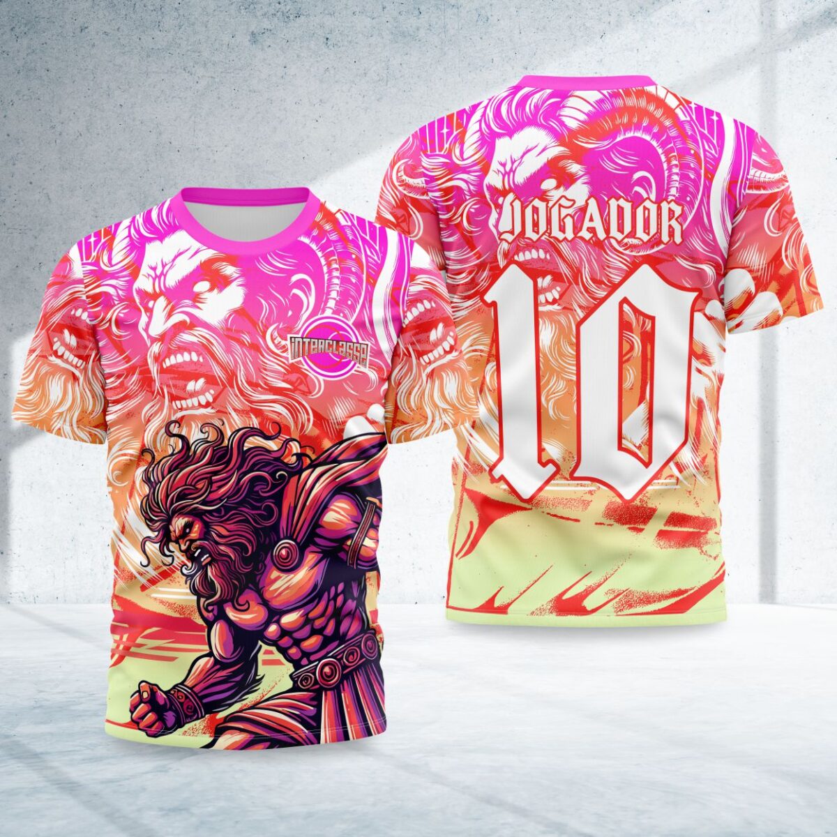arte para camisa interclasse deus grego modelo 26B004