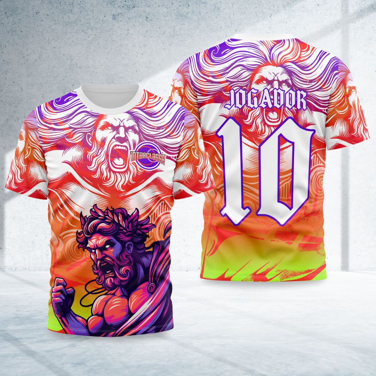 arte para camisa interclasse deus grego modelo 26B005