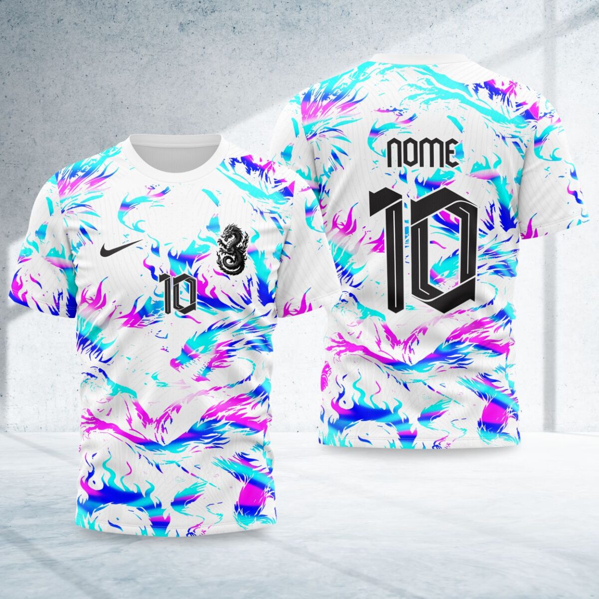 arte para camisa interclasse dragao color modelo 26A065
