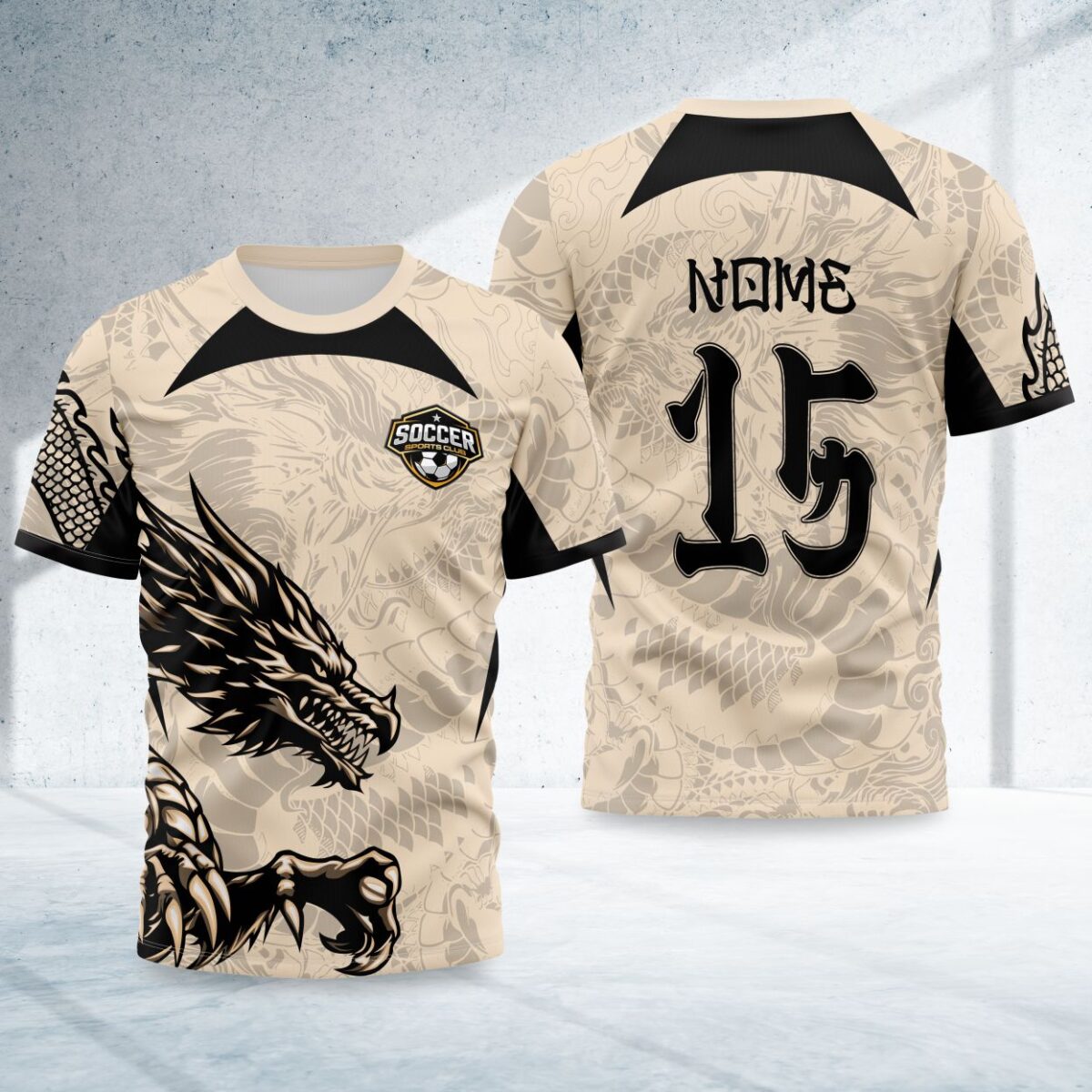 arte para camisa interclasse dragao modelo 26B040