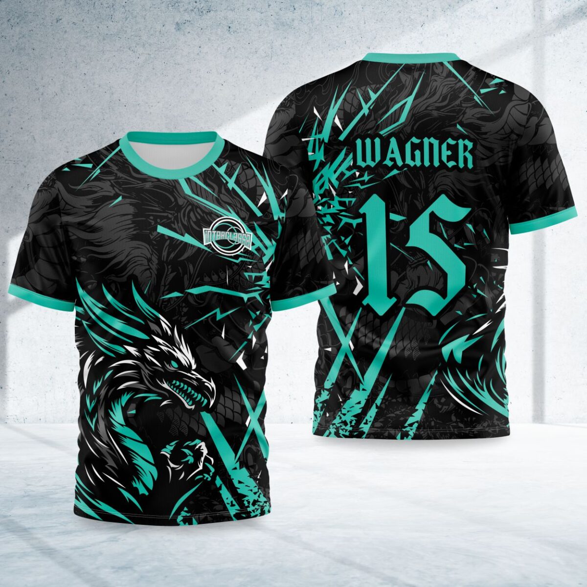 arte para camisa interclasse dragao modelo 26B054