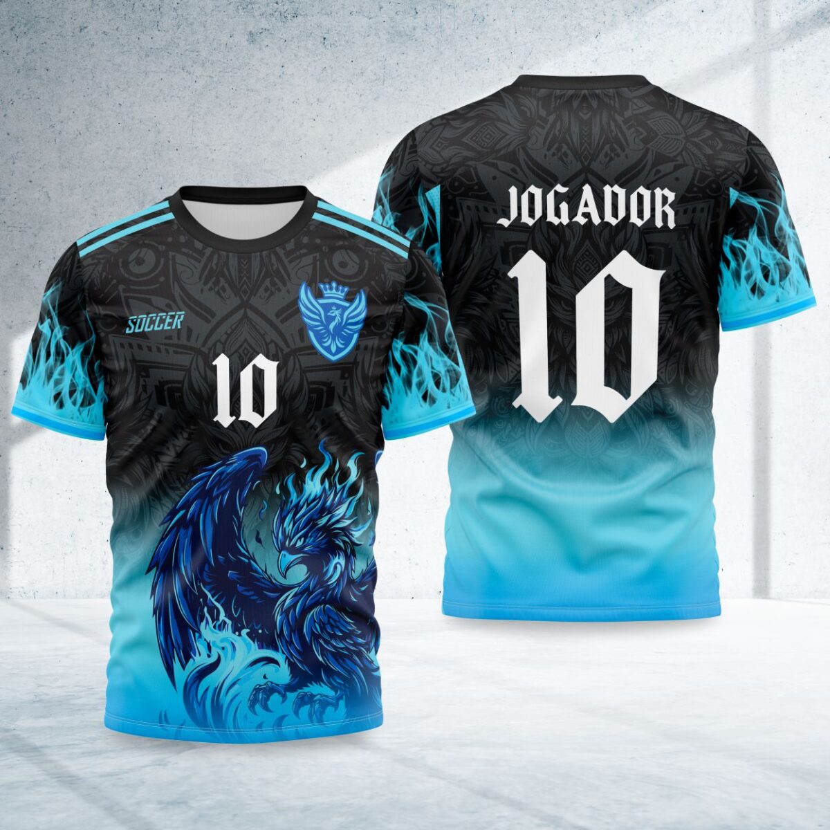 arte para camisa interclasse fenix azul modelo 26B003