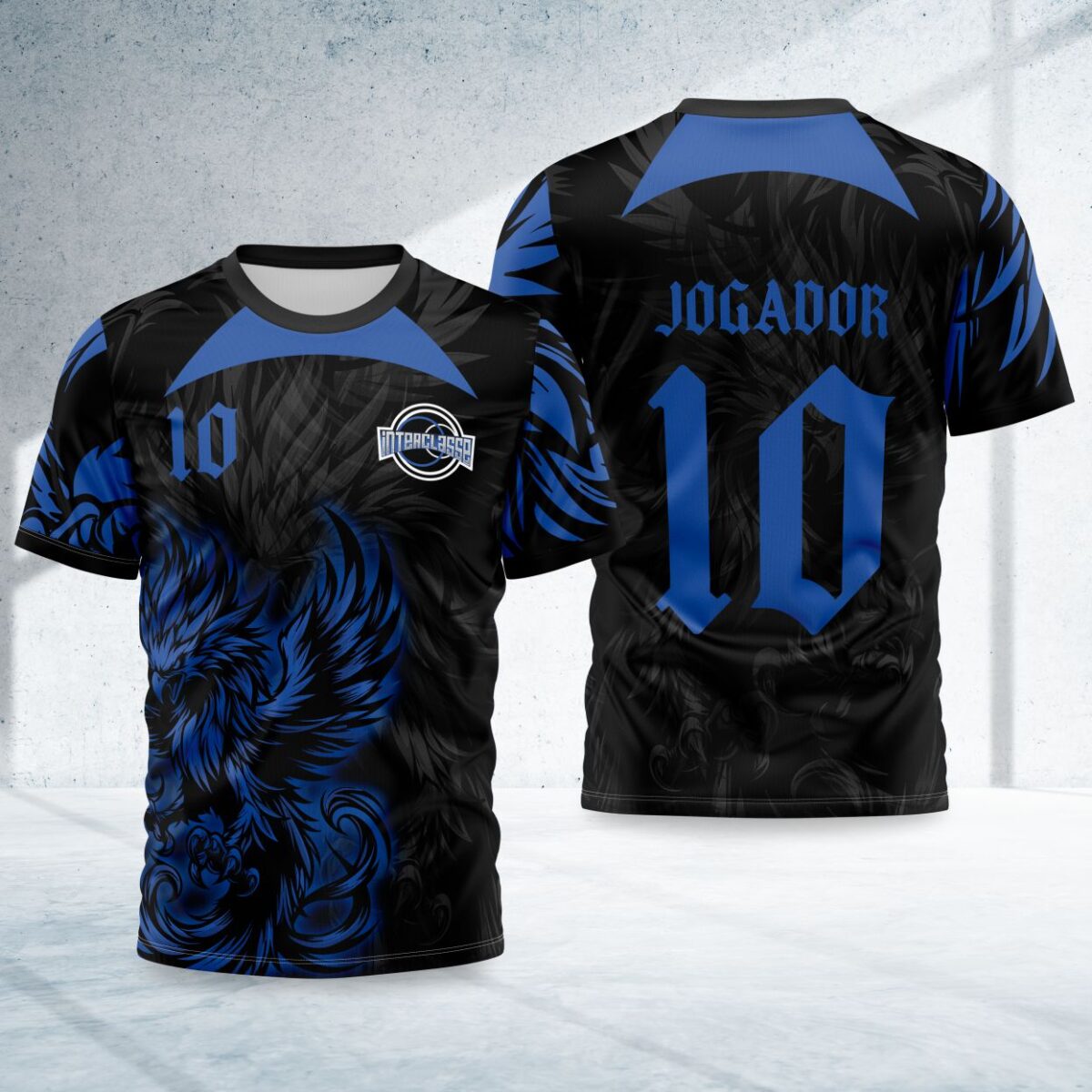 arte para camisa interclasse fenix azul modelo 26B044