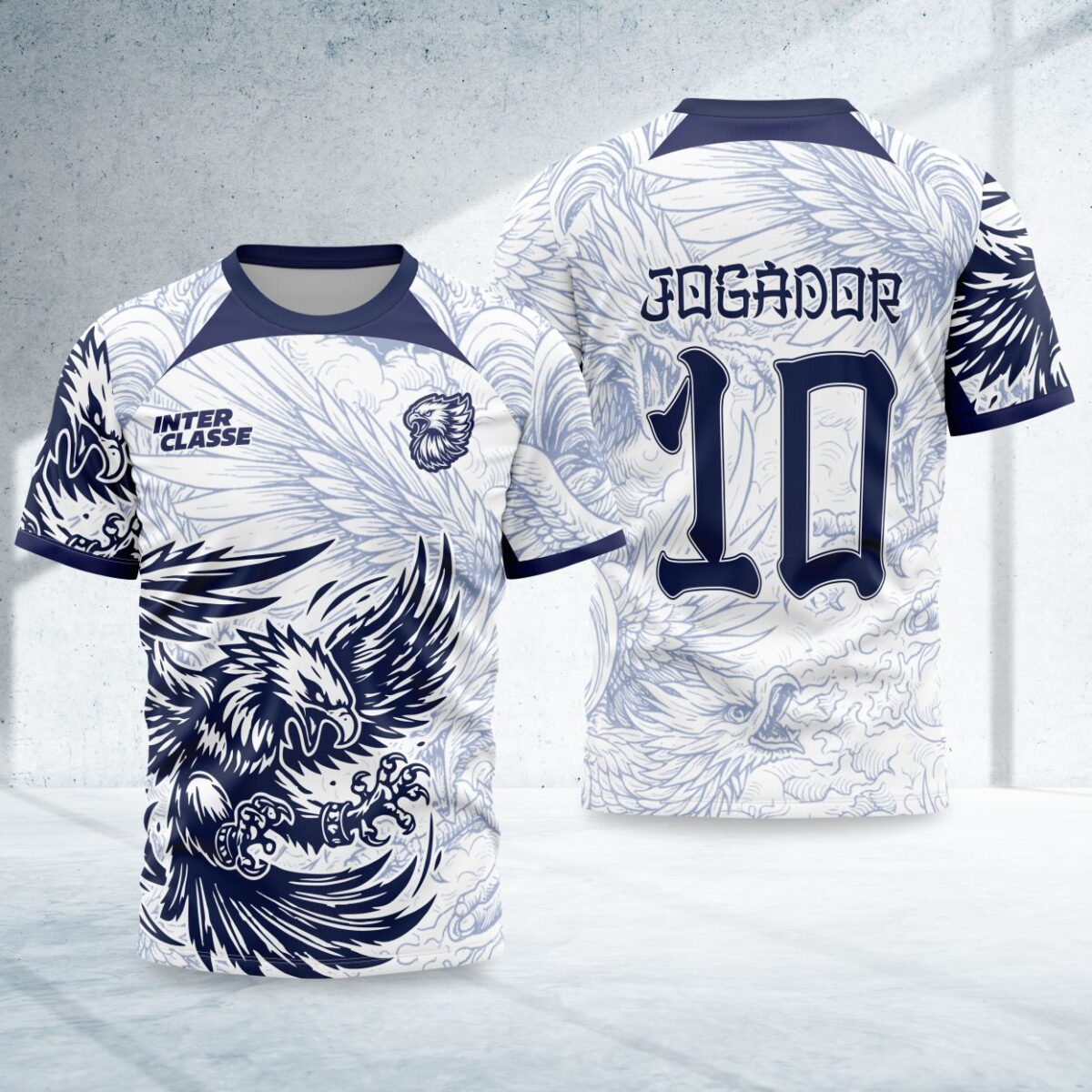 arte para camisa interclasse fenix branca modelo 26A007