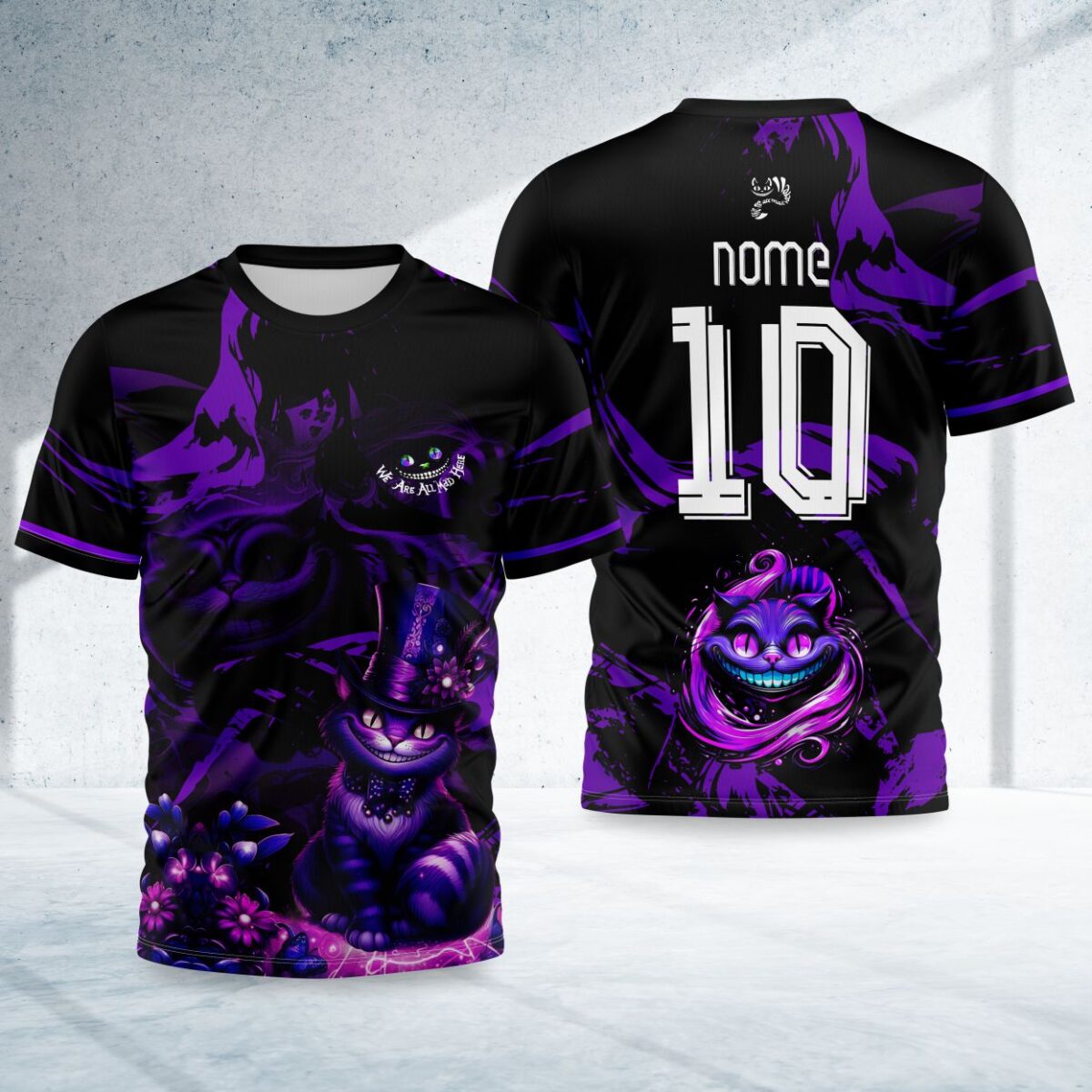 arte para camisa interclasse gato de cheshire modelo 26A062