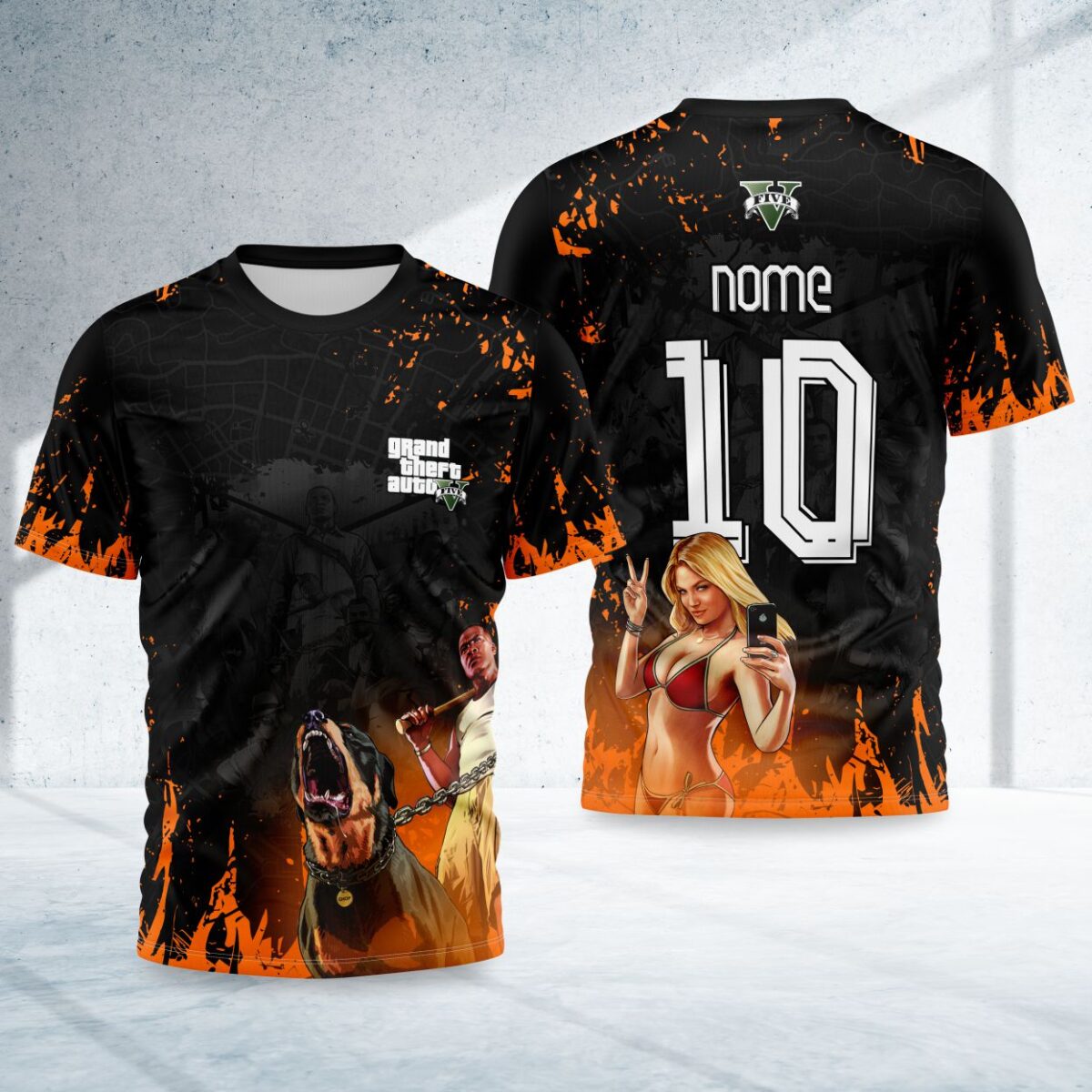 arte para camisa interclasse gta modelo 26A032