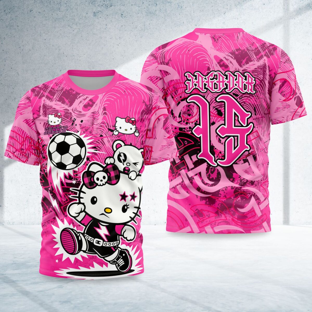 arte para camisa interclasse hello kitty modelo 26A005