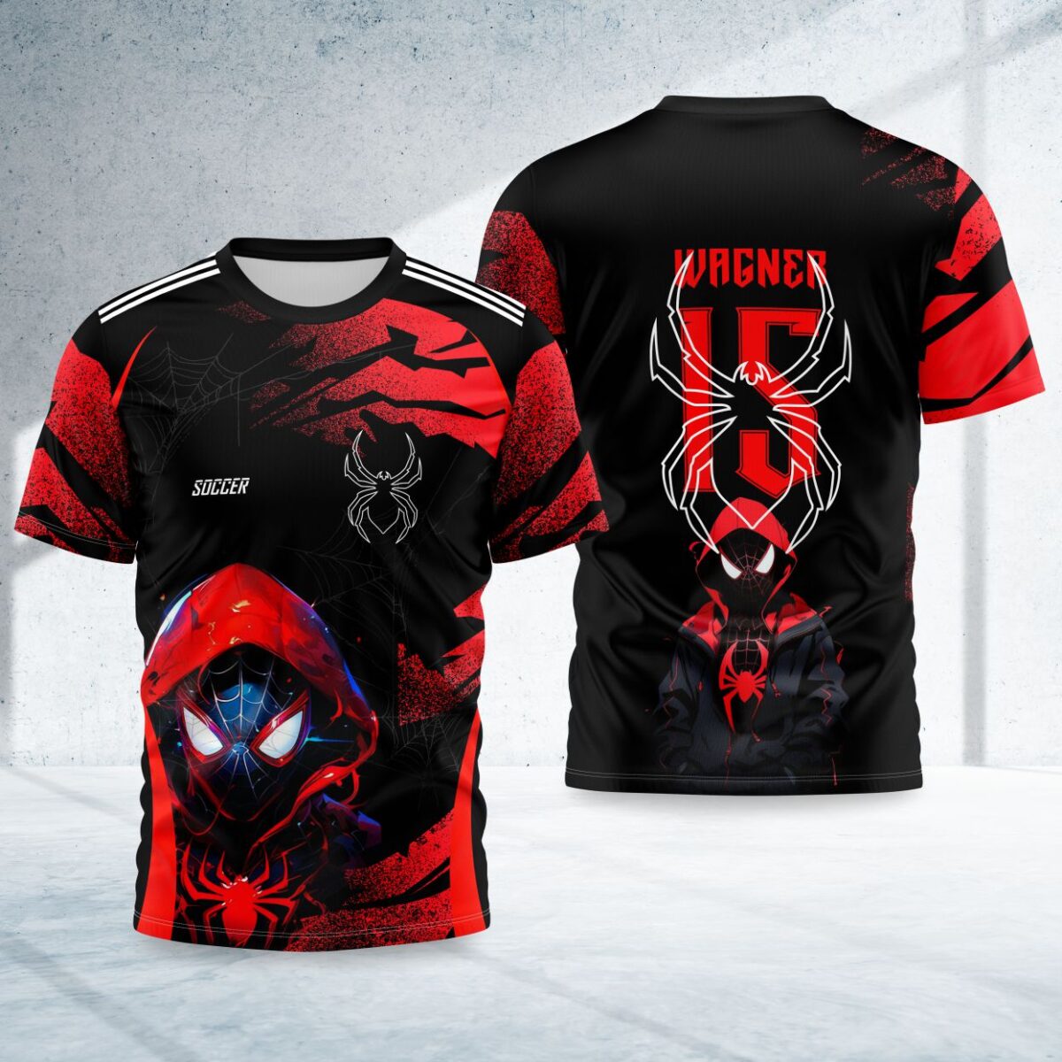 arte para camisa interclasse homem aranha modelo 26A028