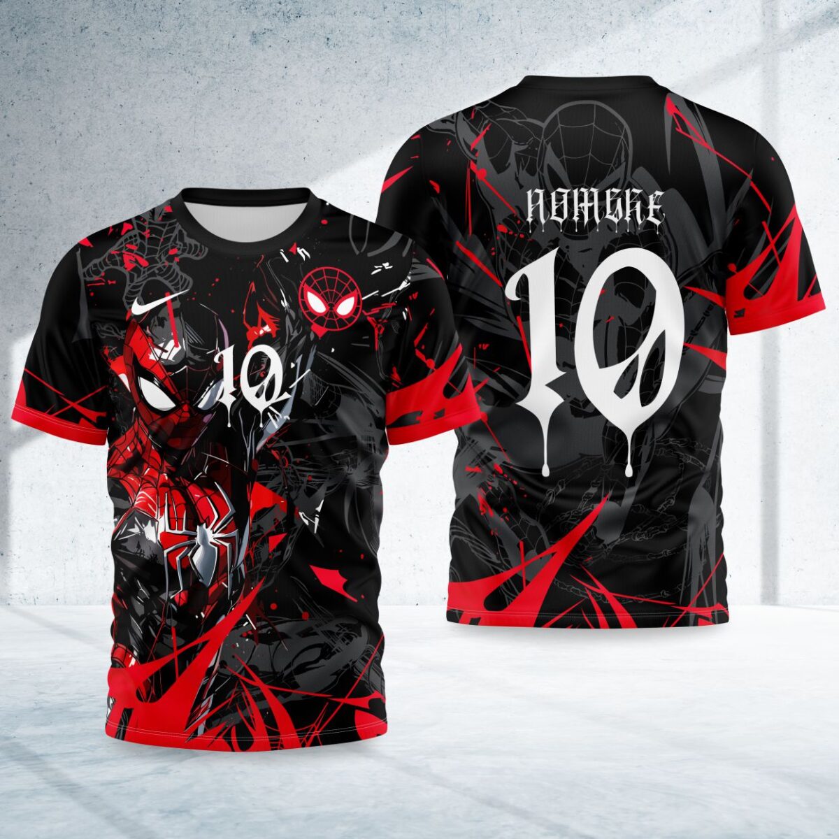 arte para camisa interclasse homem aranha modelo 26A096