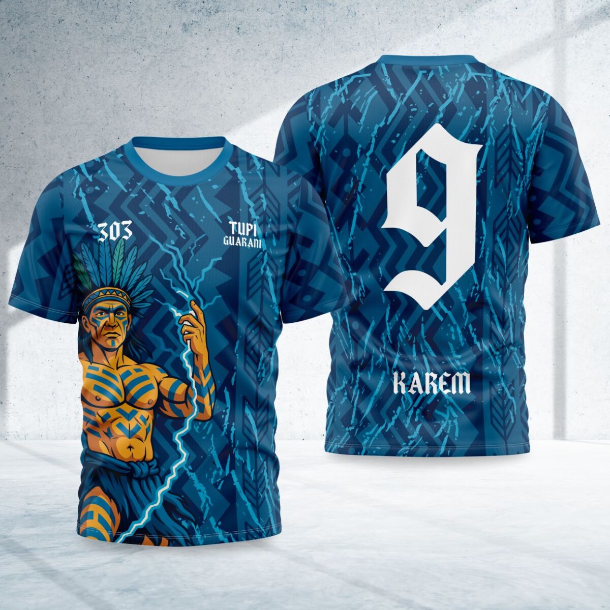 arte para camisa interclasse indio tupa modelo 26B111