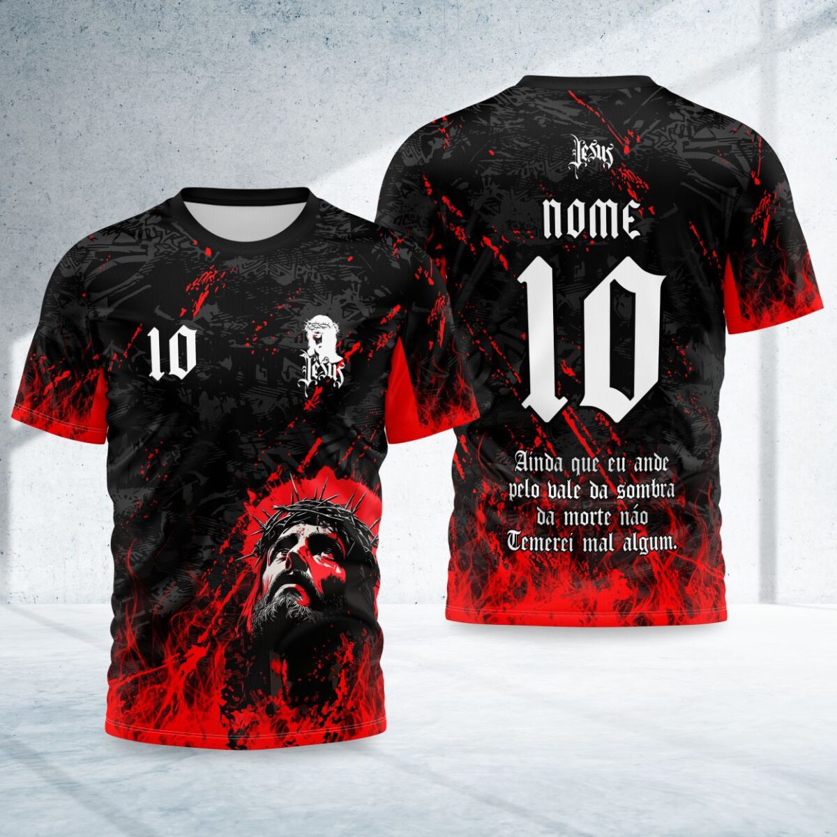 arte para camisa interclasse jesus cristo modelo 26A054