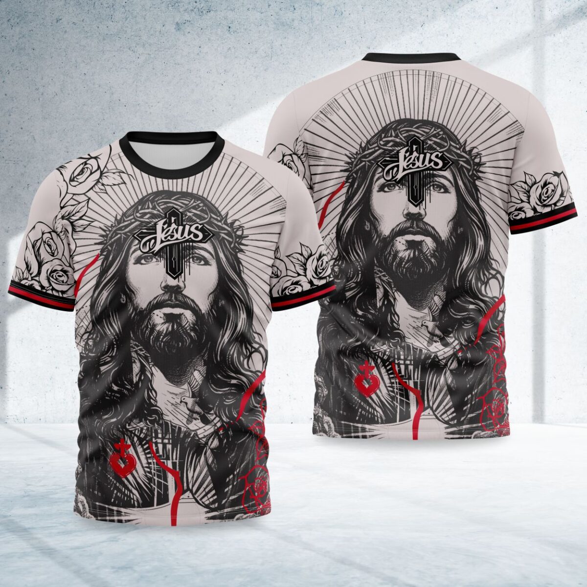 arte para camisa interclasse jesus cristo modelo 26A089