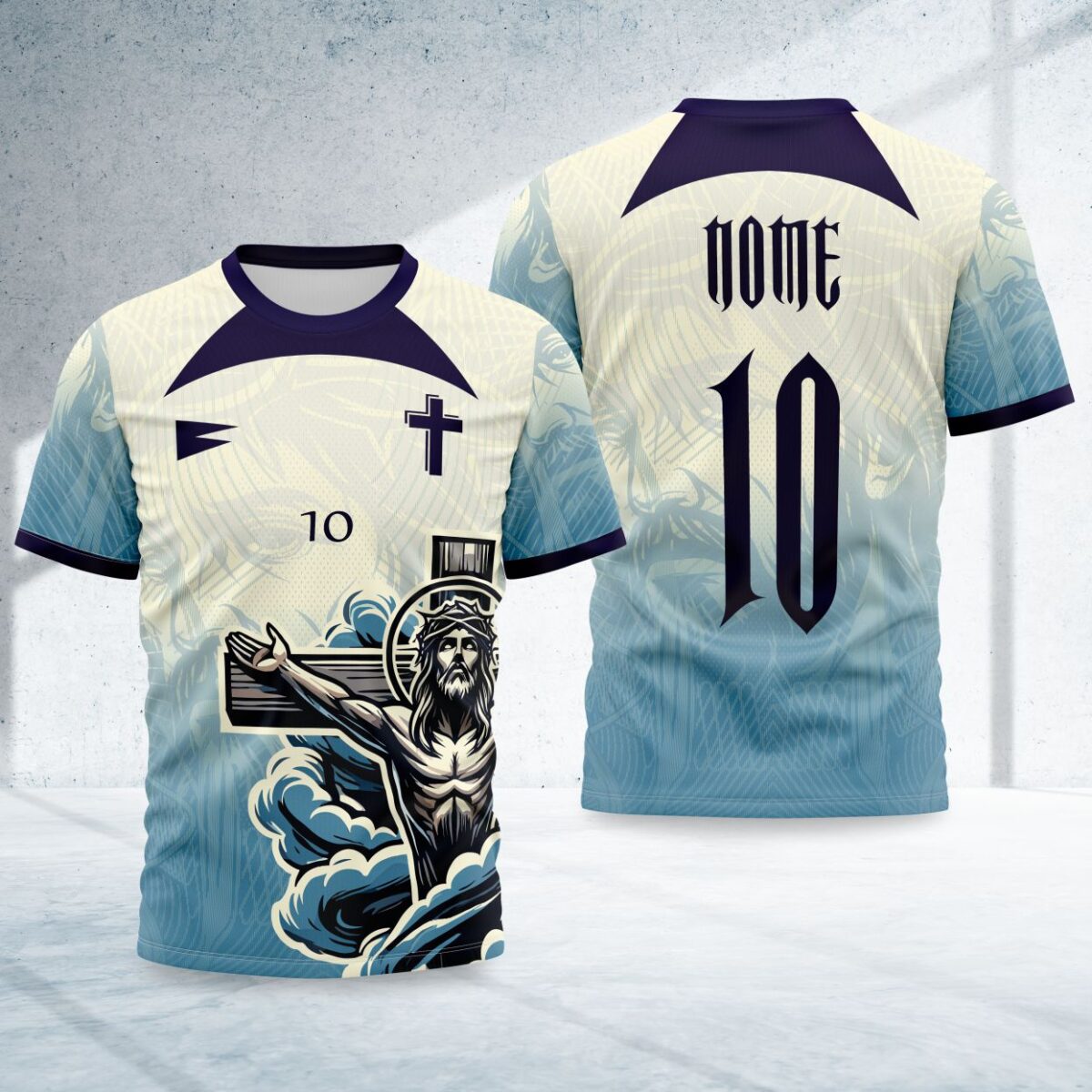 arte para camisa interclasse jesus cristo modelo 26B052