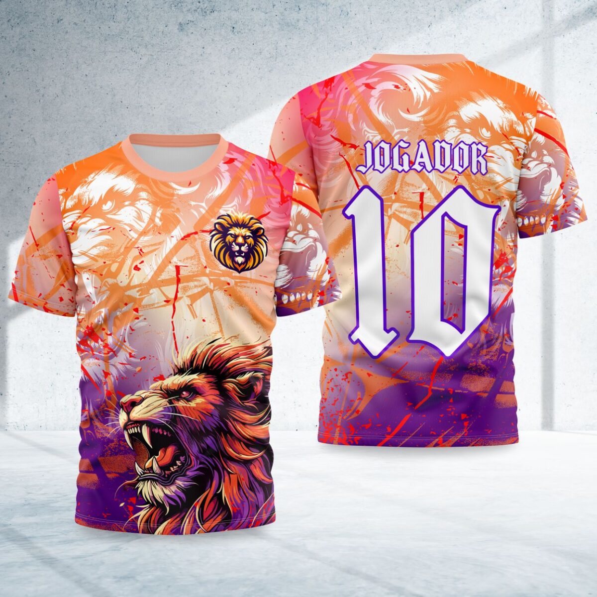 arte para camisa interclasse leao modelo 26B011