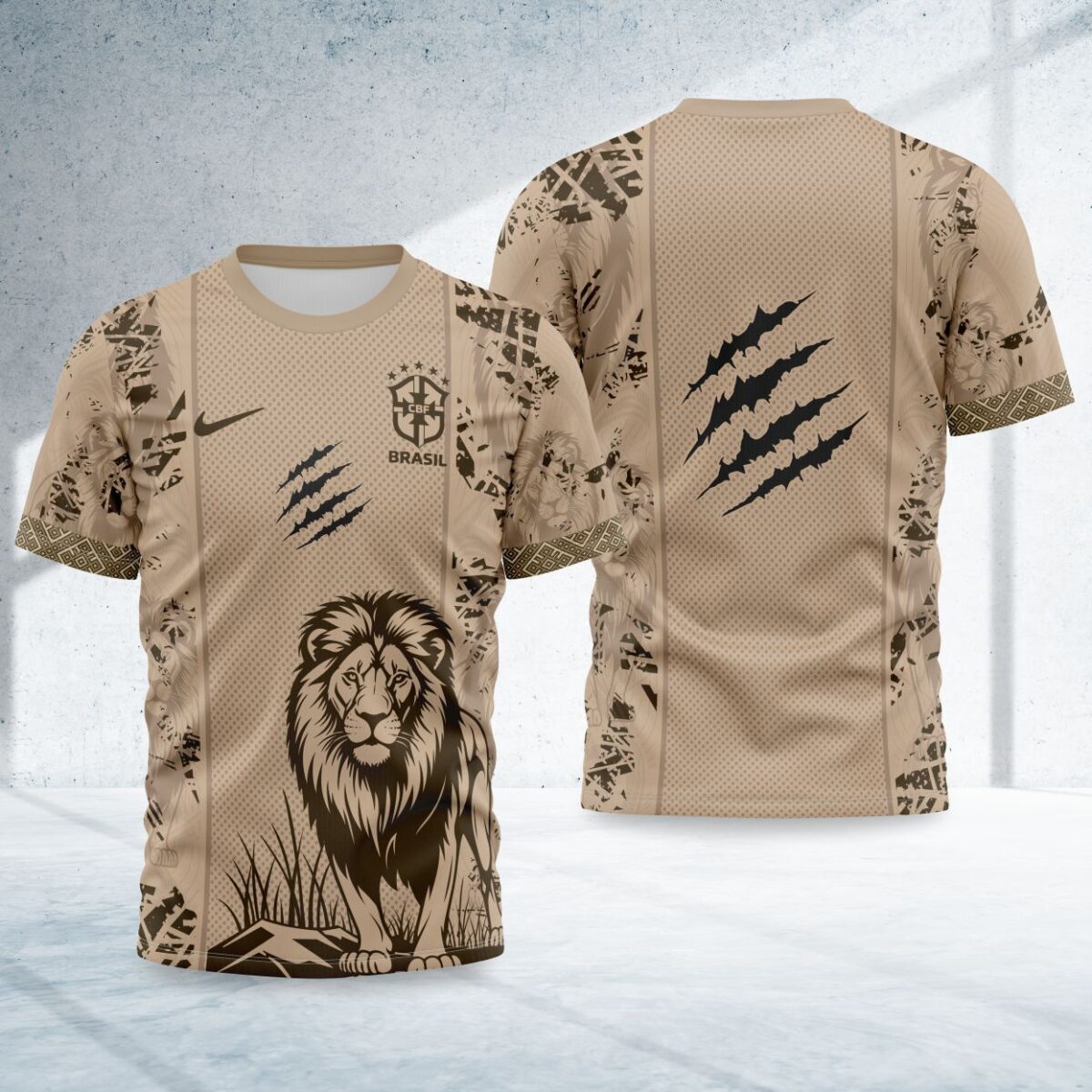 arte para camisa interclasse leao selecao brasileira modelo 26A094