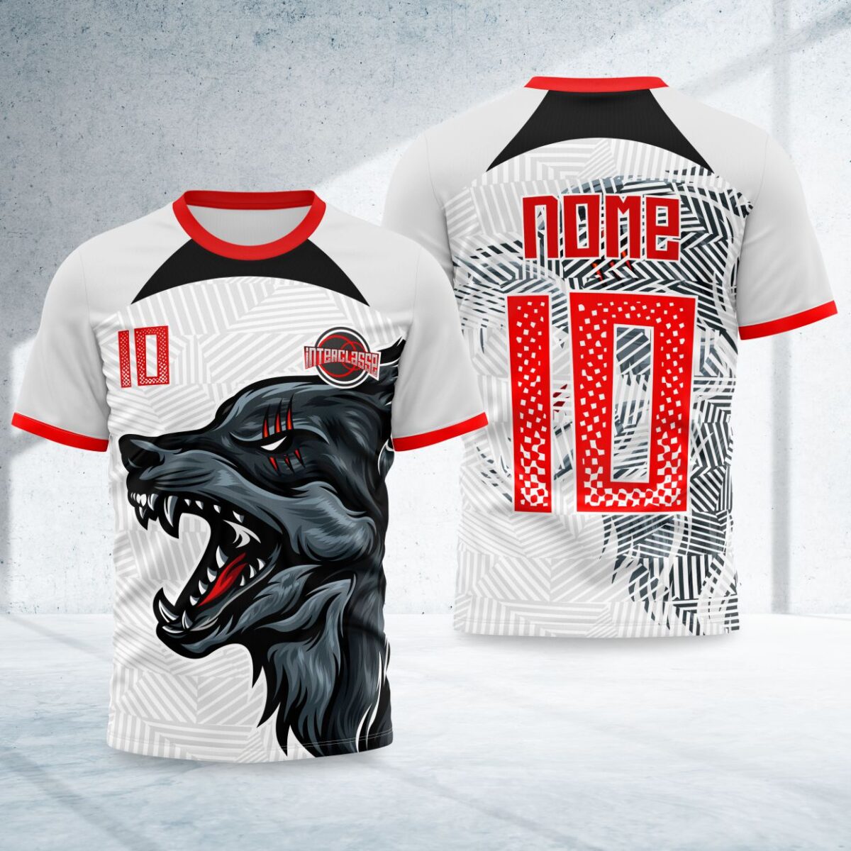 arte para camisa interclasse lobo modelo 26B060