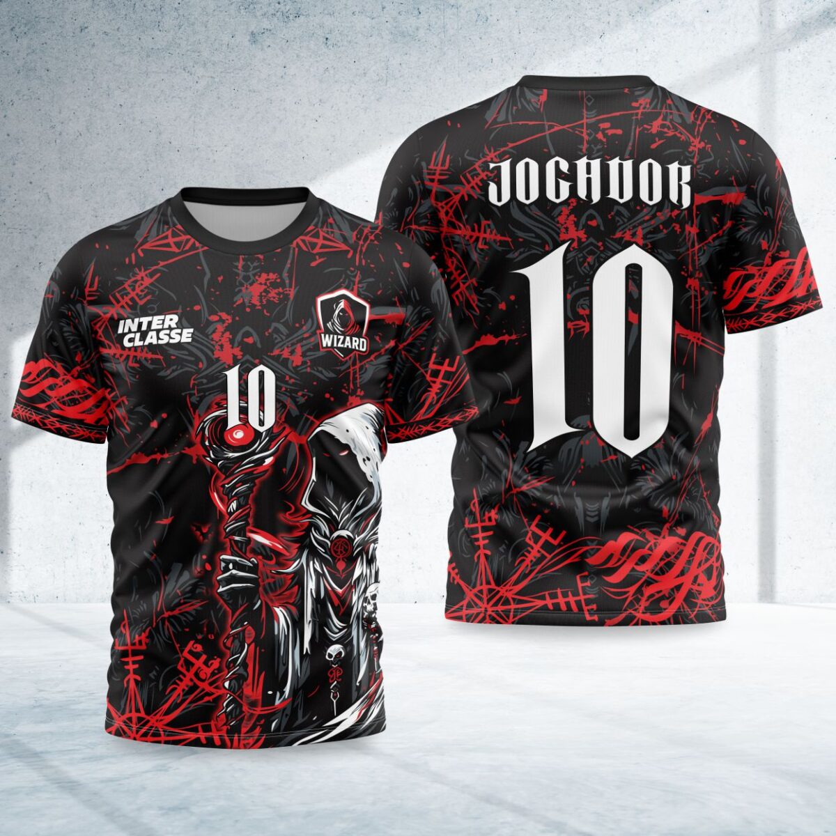 arte para camisa interclasse mago feiticeiro modelo 26A008