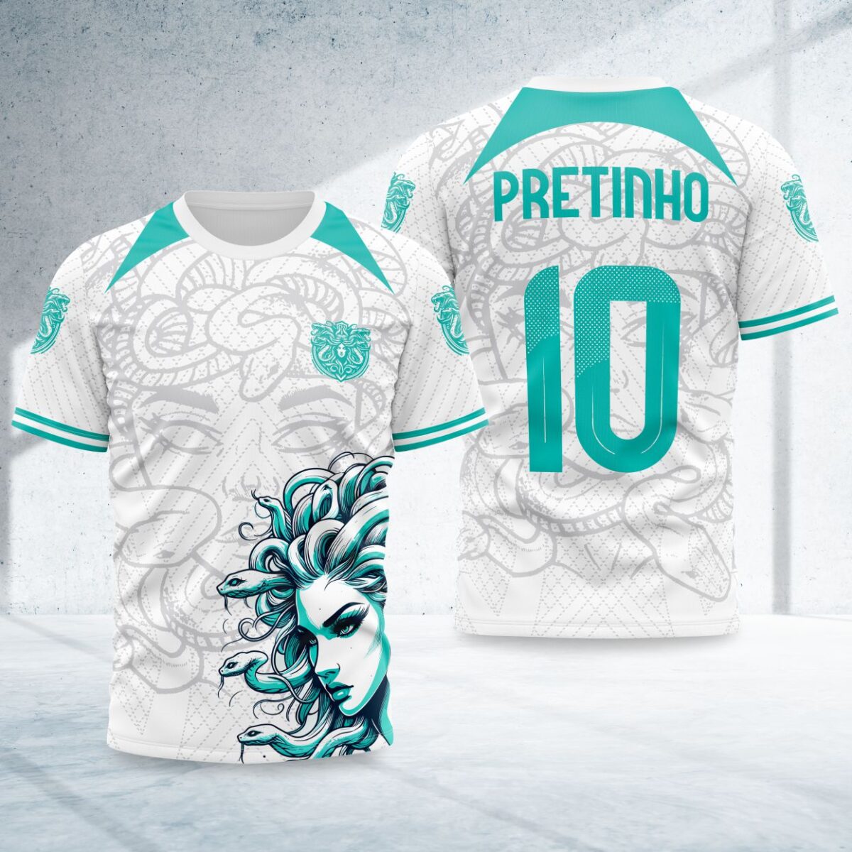 arte para camisa interclasse medusa modelo 26B107