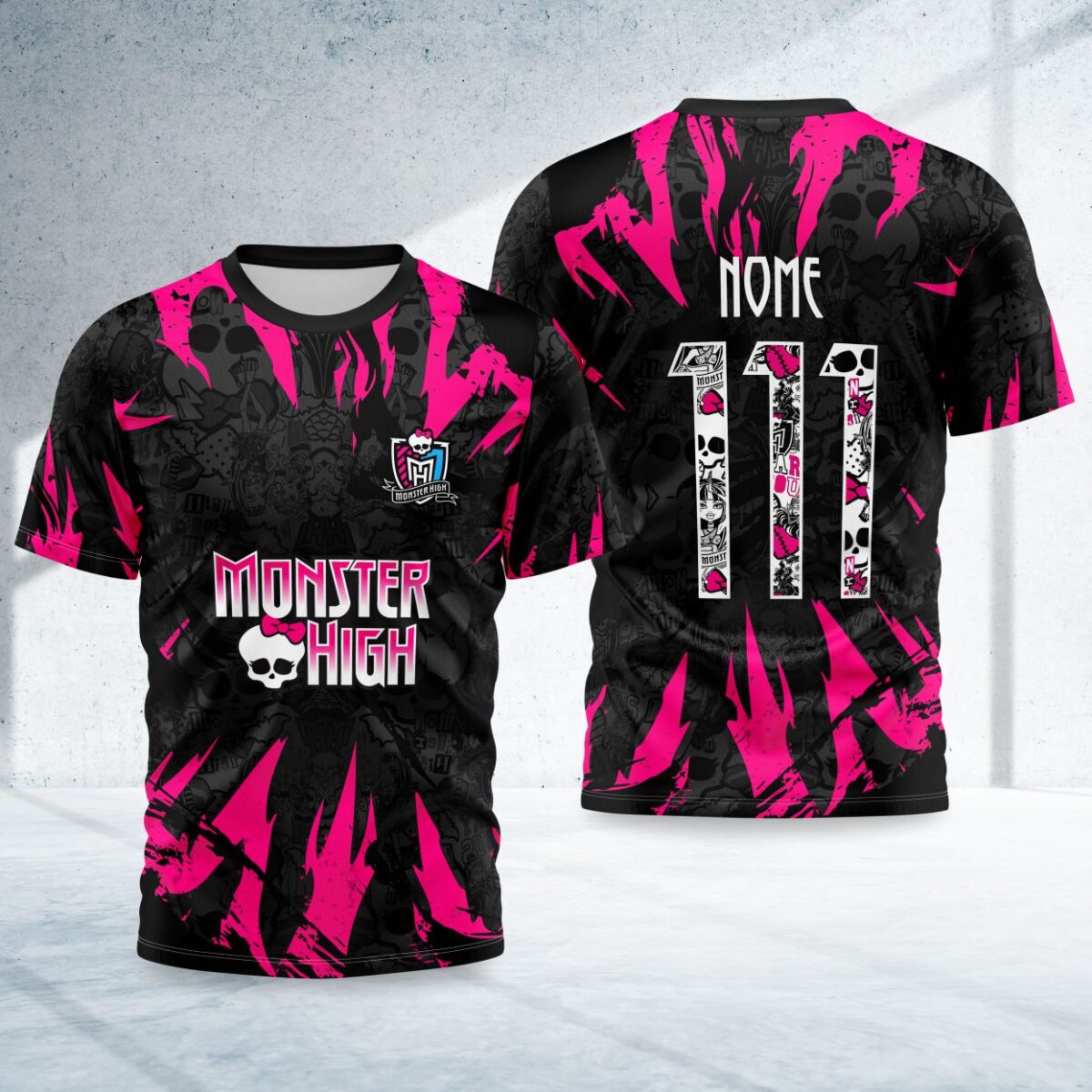 arte para camisa interclasse monster high modelo 26A042