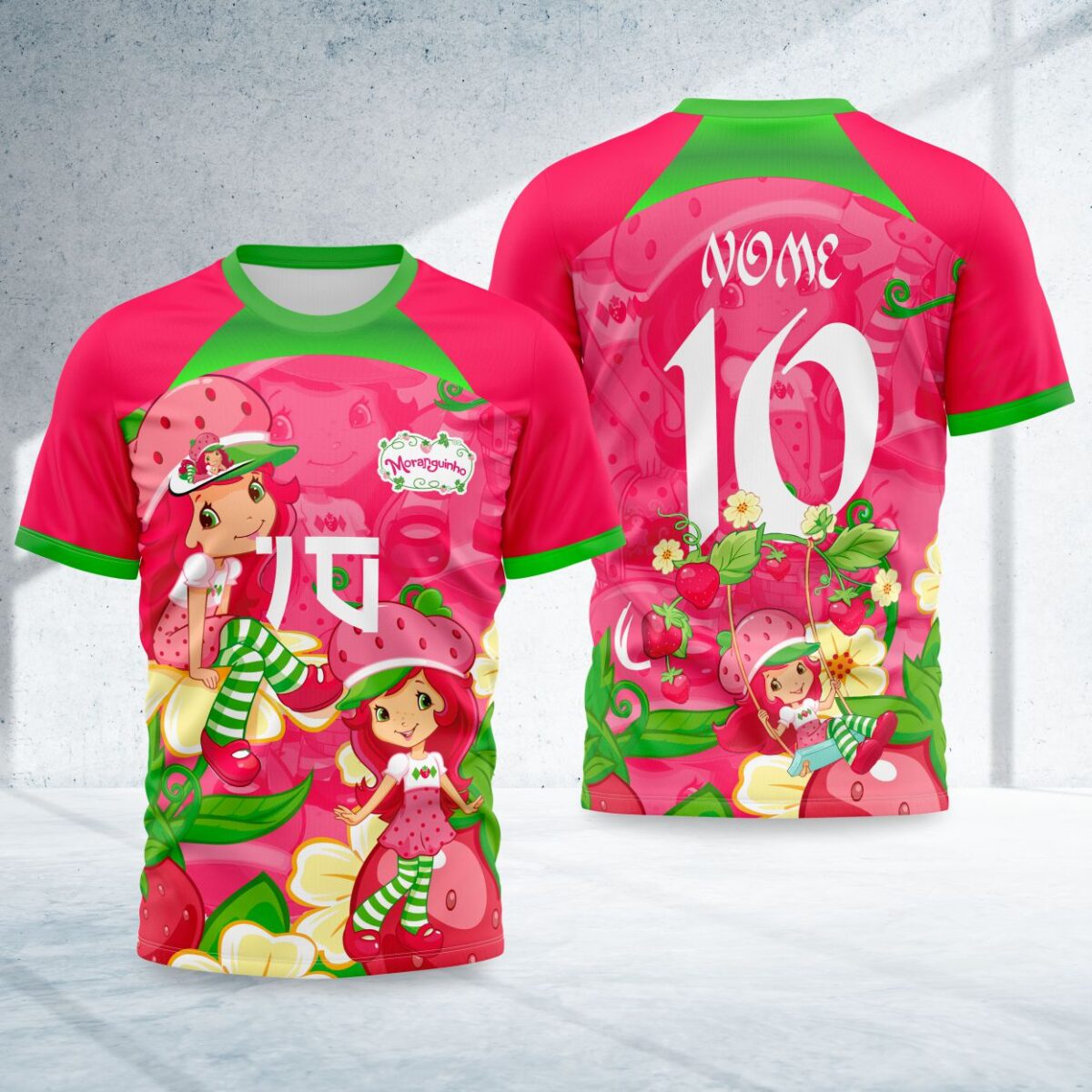 arte para camisa interclasse moranguinho modelo 26A100