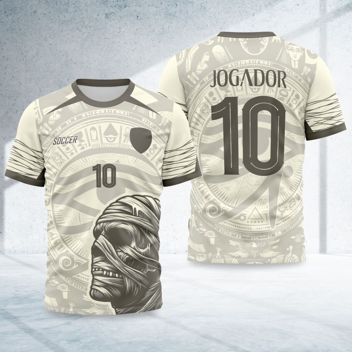 arte para camisa interclasse mumia egito modelo 26A016