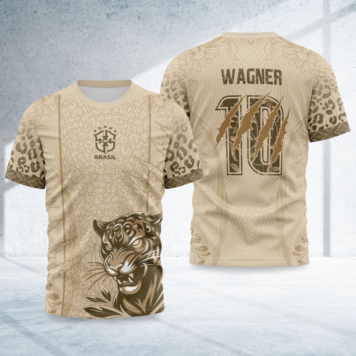 arte para camisa interclasse onca selecao brasileira modelo 26A020