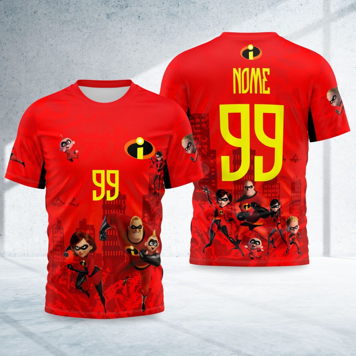 arte para camisa interclasse os incriveis modelo 26A113
