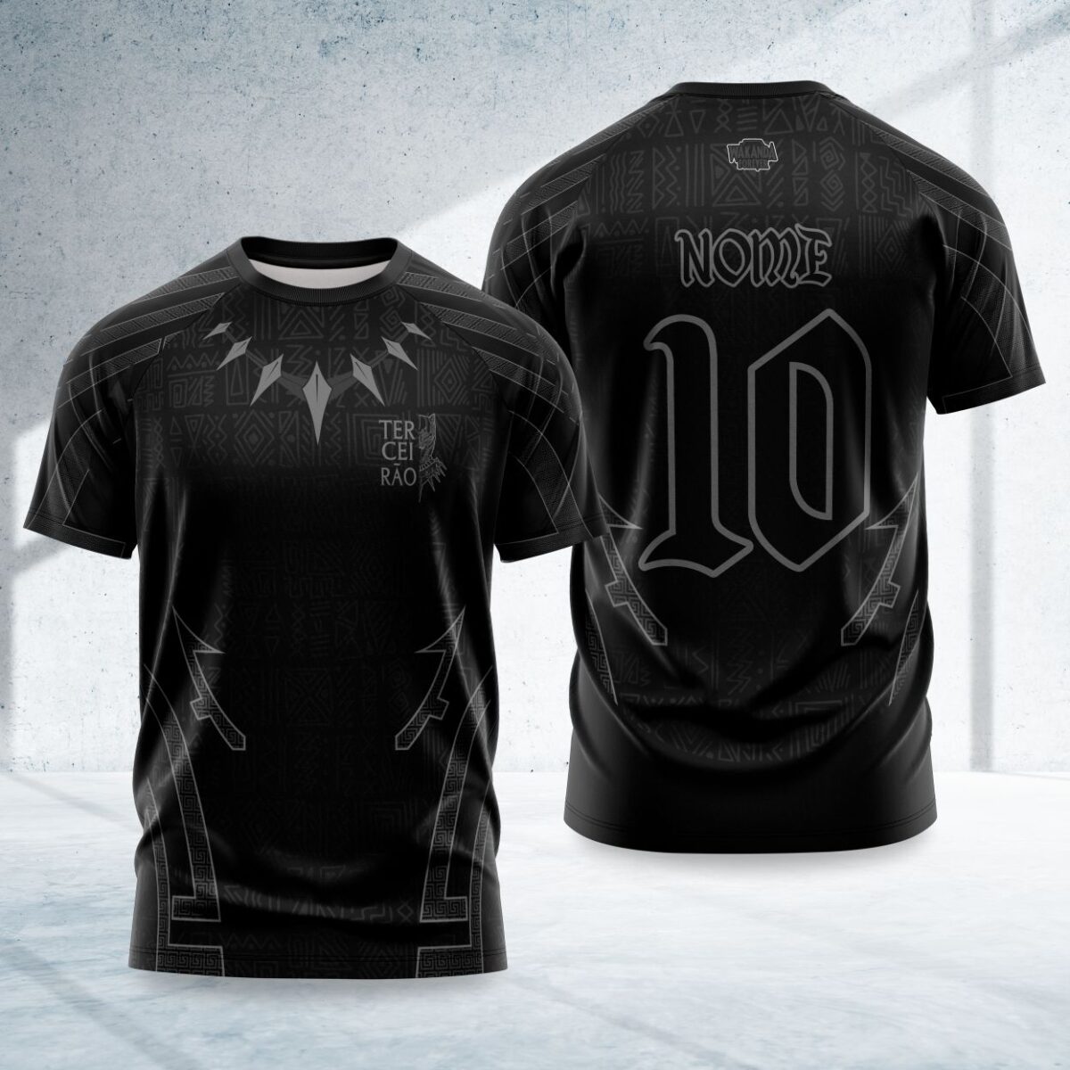 arte para camisa interclasse pantera negra modelo 26A038