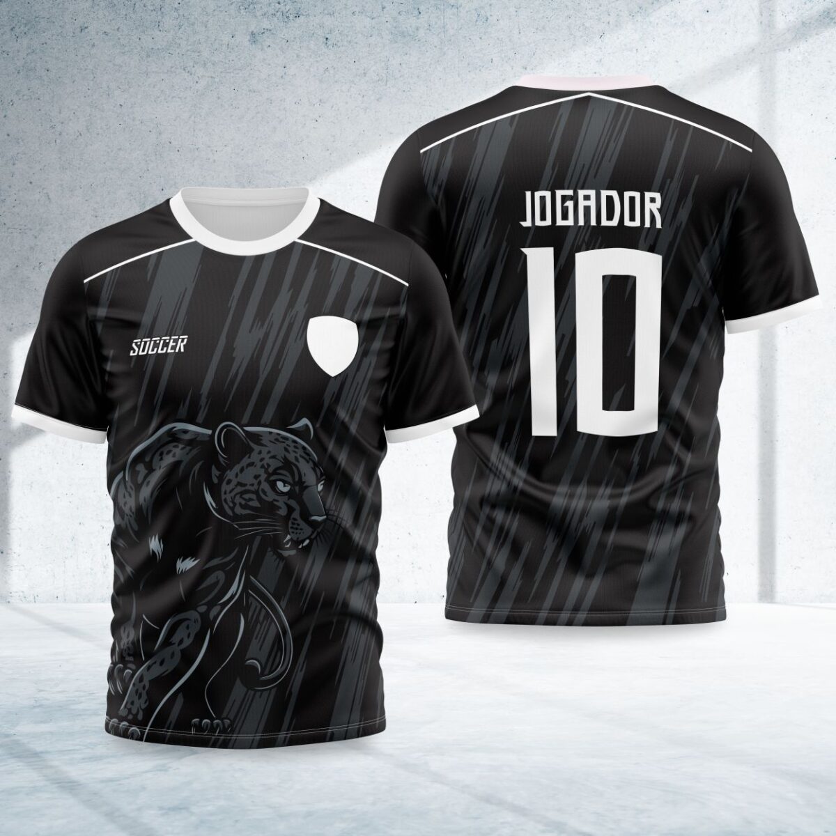 arte para camisa interclasse pantera negra modelo 26B070