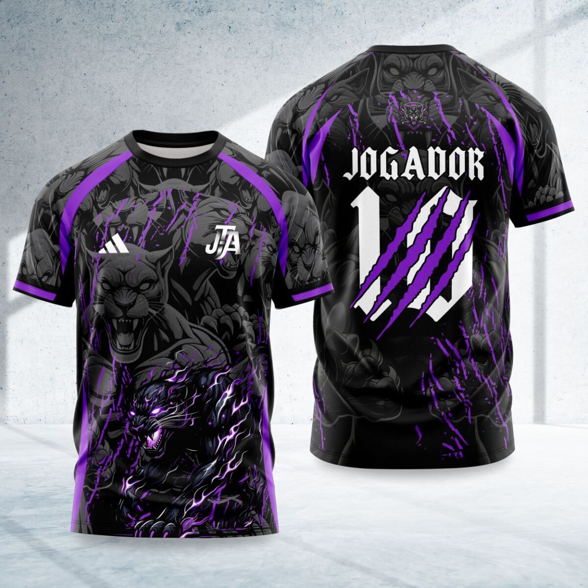 arte para camisa interclasse pantera negra modelo 26B097