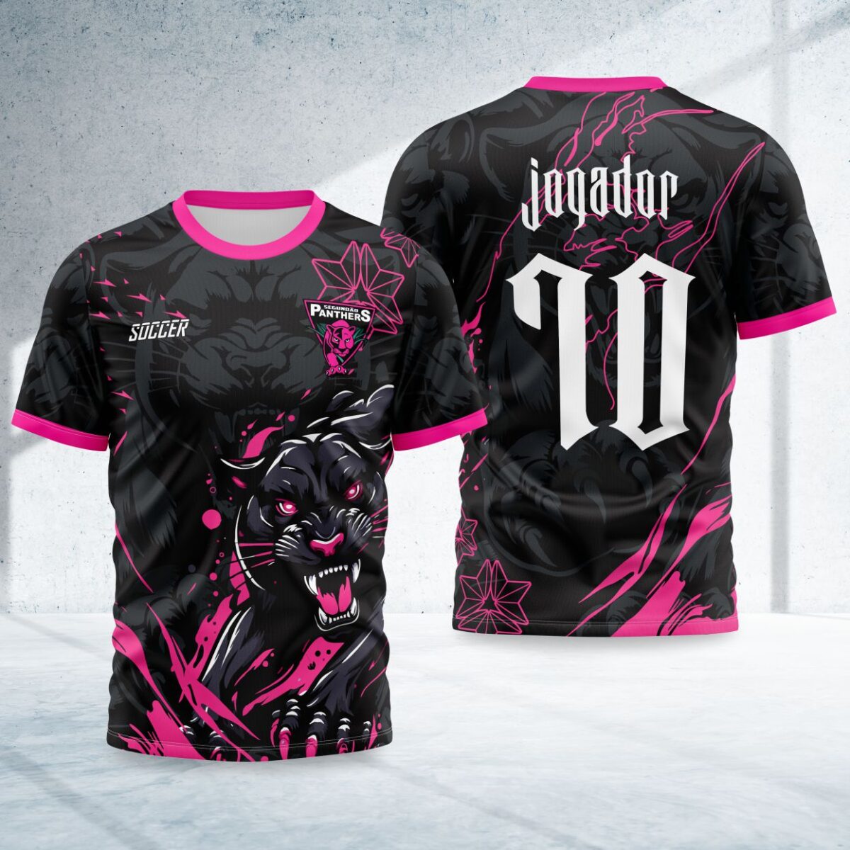 arte para camisa interclasse pantera negra modelo 26B100