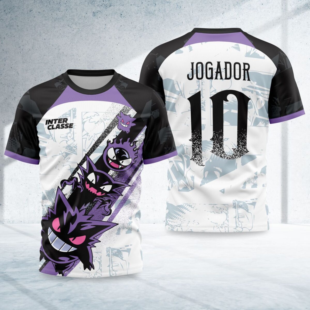 arte para camisa interclasse pokemon fantasma gengar modelo 26A009