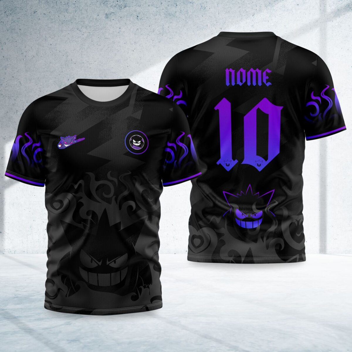 arte para camisa interclasse pokemon fantasma gengar modelo 26B086