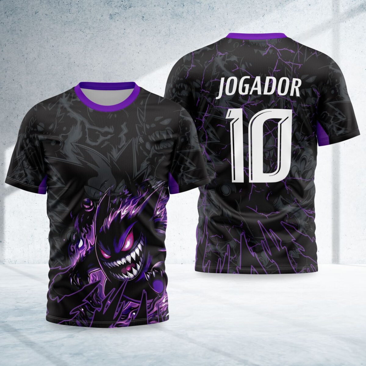 arte para camisa interclasse pokemon gengar modelo 26A002
