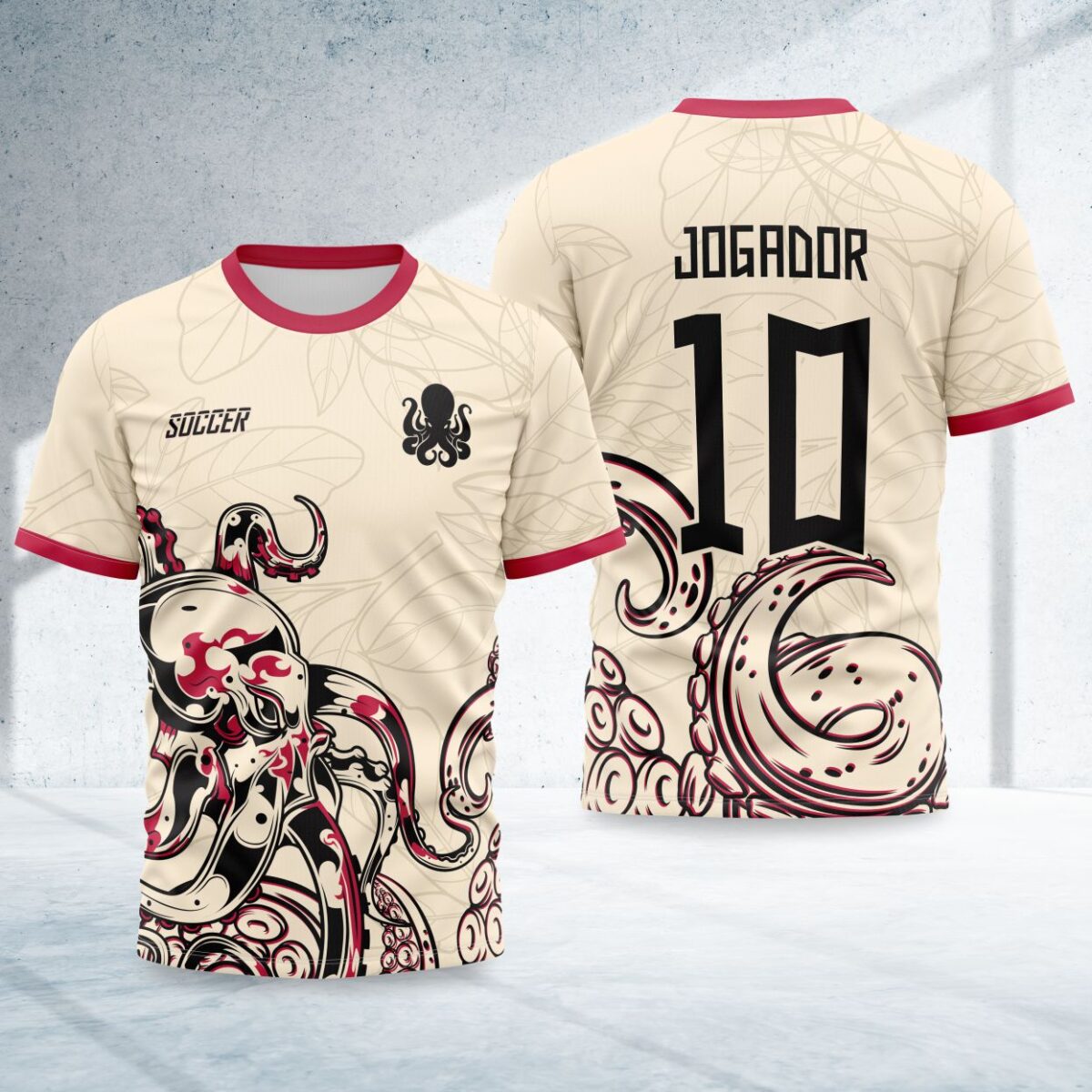 arte para camisa interclasse polvo modelo 26B038