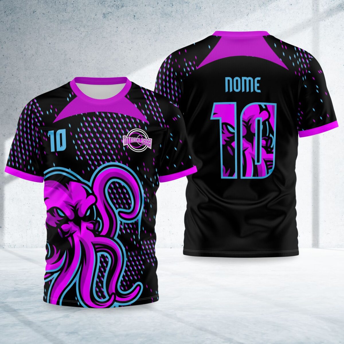 arte para camisa interclasse polvo modelo 26B071