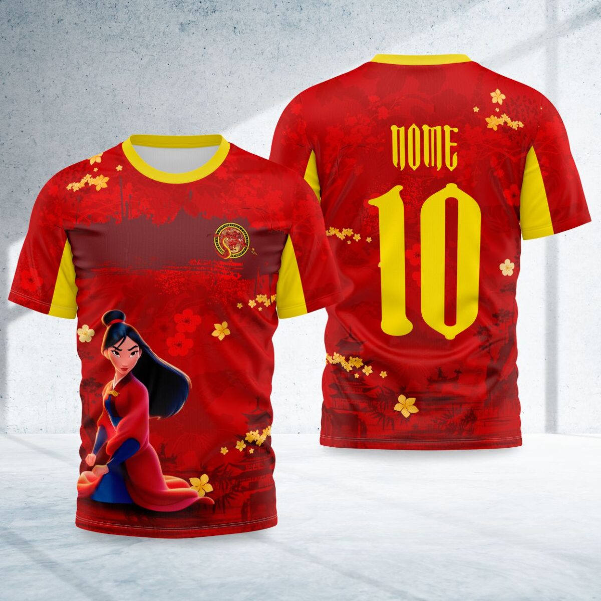 arte para camisa interclasse princesa mulan modelo 26A111