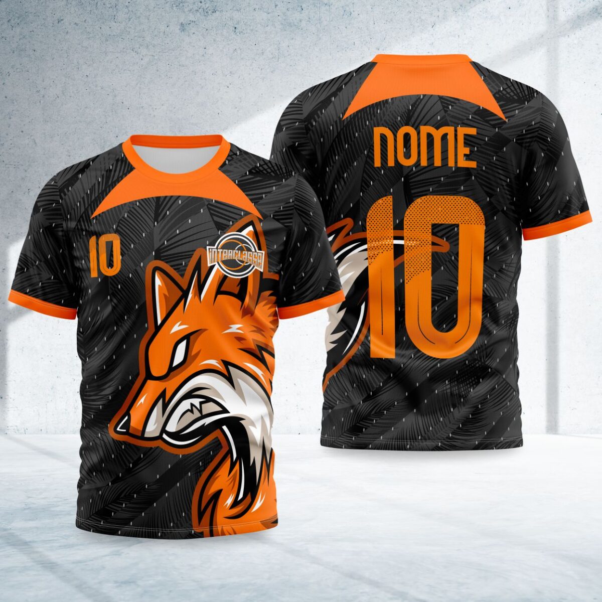 arte para camisa interclasse raposa modelo 26B072