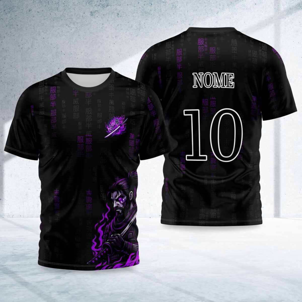 arte para camisa interclasse samurai modelo 26A067