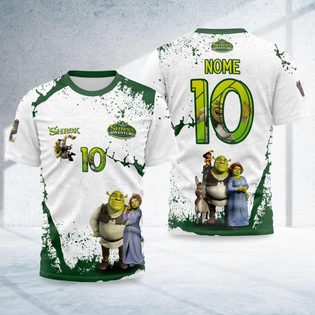 arte para camisa interclasse shrek modelo 26A060